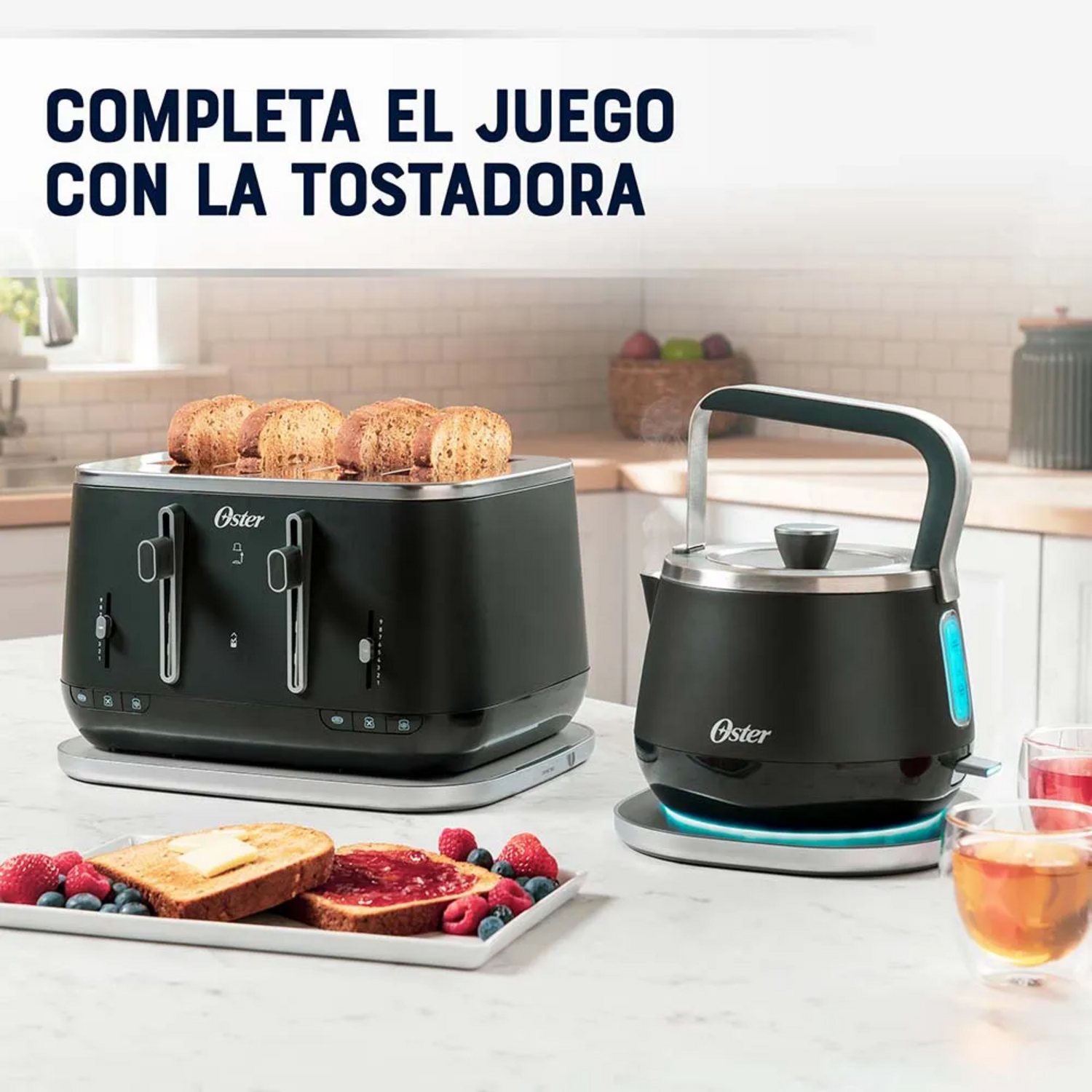 Hervidor Premium Oster 1,5 Litros Luces BVSTKT4510B Oster New Horizons Chile New Horizons NHT.cl