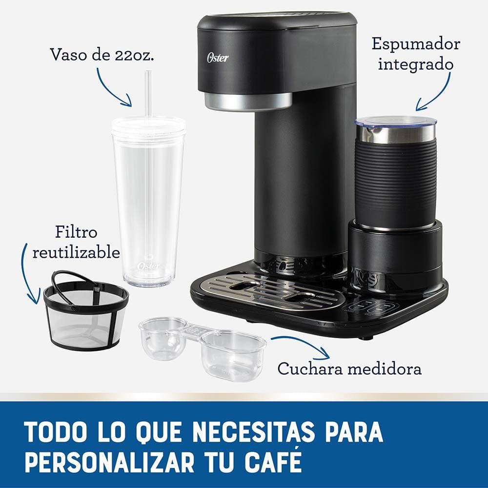 Cafetera Oster Latte con Espumador Negro BVSTDC02B Oster New Horizons Chile New Horizons NHT.cl