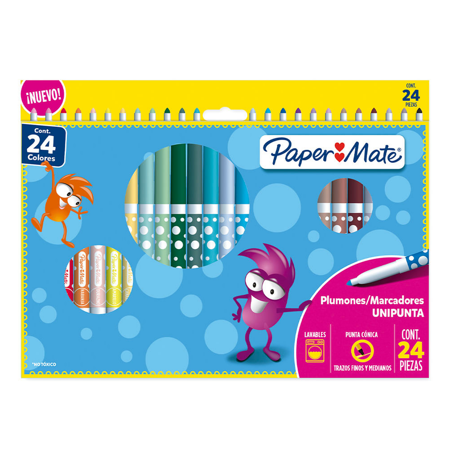 Set de Marcadores Scripto Paper Mate 24 Colores PaperMate New Horizons Chile New Horizons NHT.cl