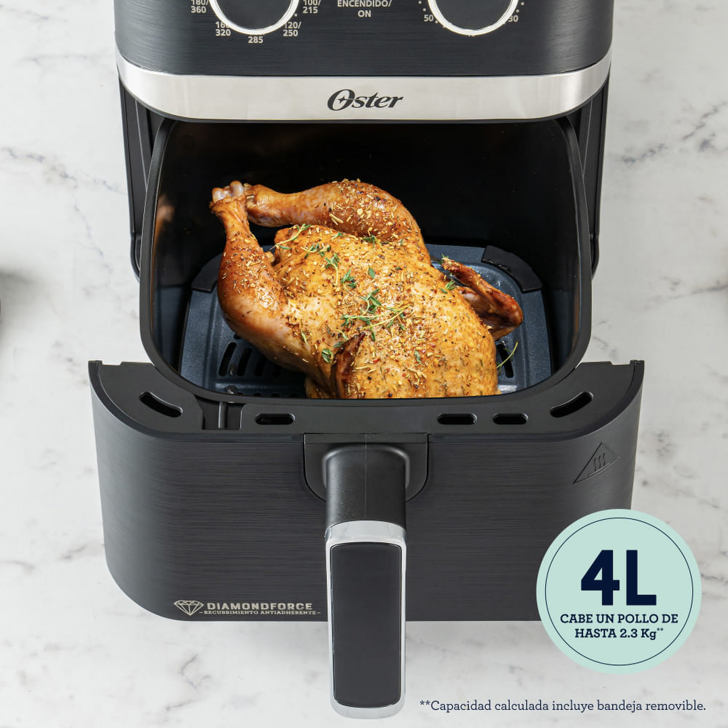 Freidora Air Fryer Oster Manual 4 Litros Negra Oster New Horizons Chile New Horizons NHT.cl