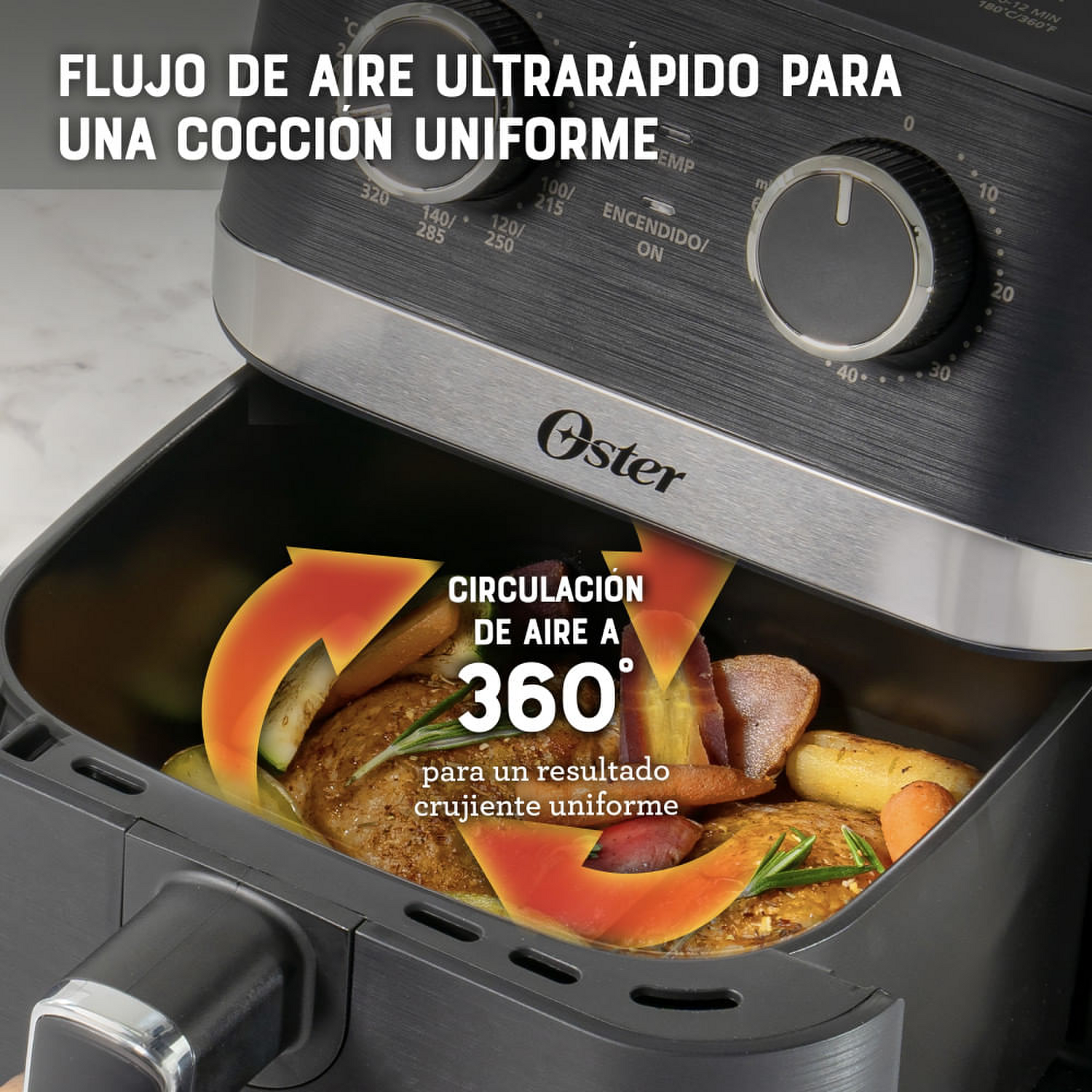 Freidora Air Fryer Oster Manual 4 Litros Negra Oster New Horizons Chile New Horizons NHT.cl