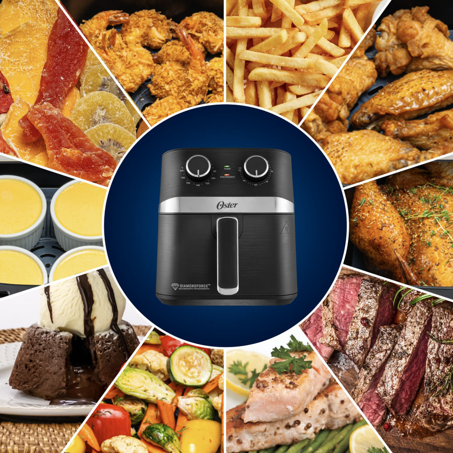 Freidora Air Fryer Oster Manual 4 Litros Negra Oster New Horizons Chile New Horizons NHT.cl
