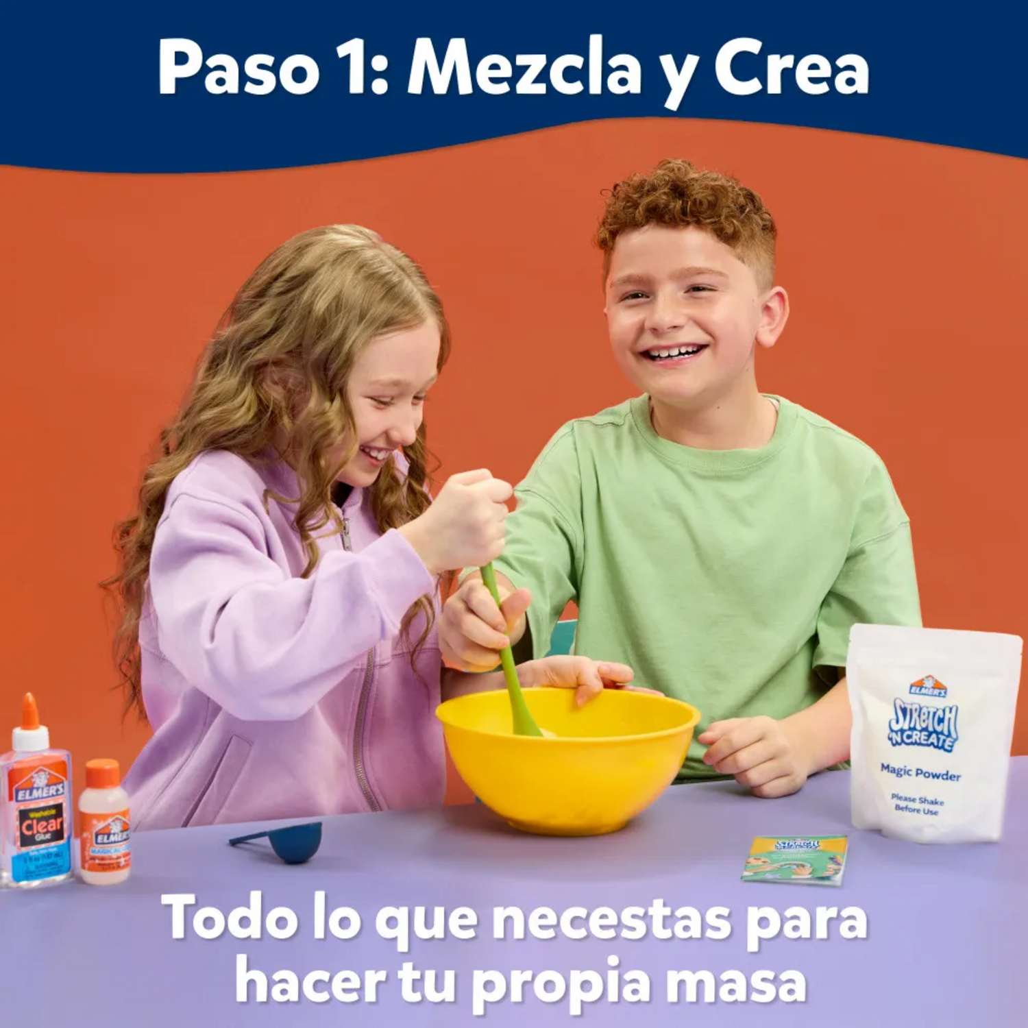Kit de Masa Elmers Stretch Create Azul Amasa Pinta Colorea