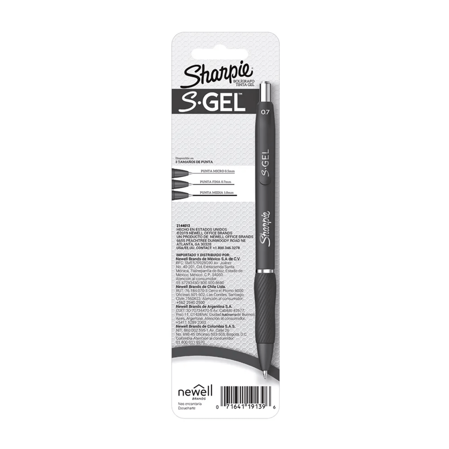 Set Boligrafos Gel Sharpie 0,7 Azul Blister x2 2142348