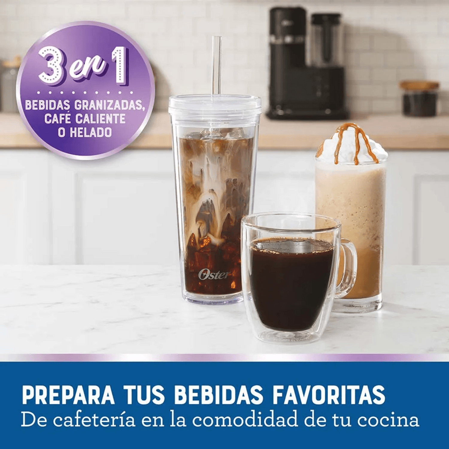 Cafetera Oster Frappe y Licuadora 3 Funciones 2186201 Oster New Horizons Chile New Horizons NHT.cl