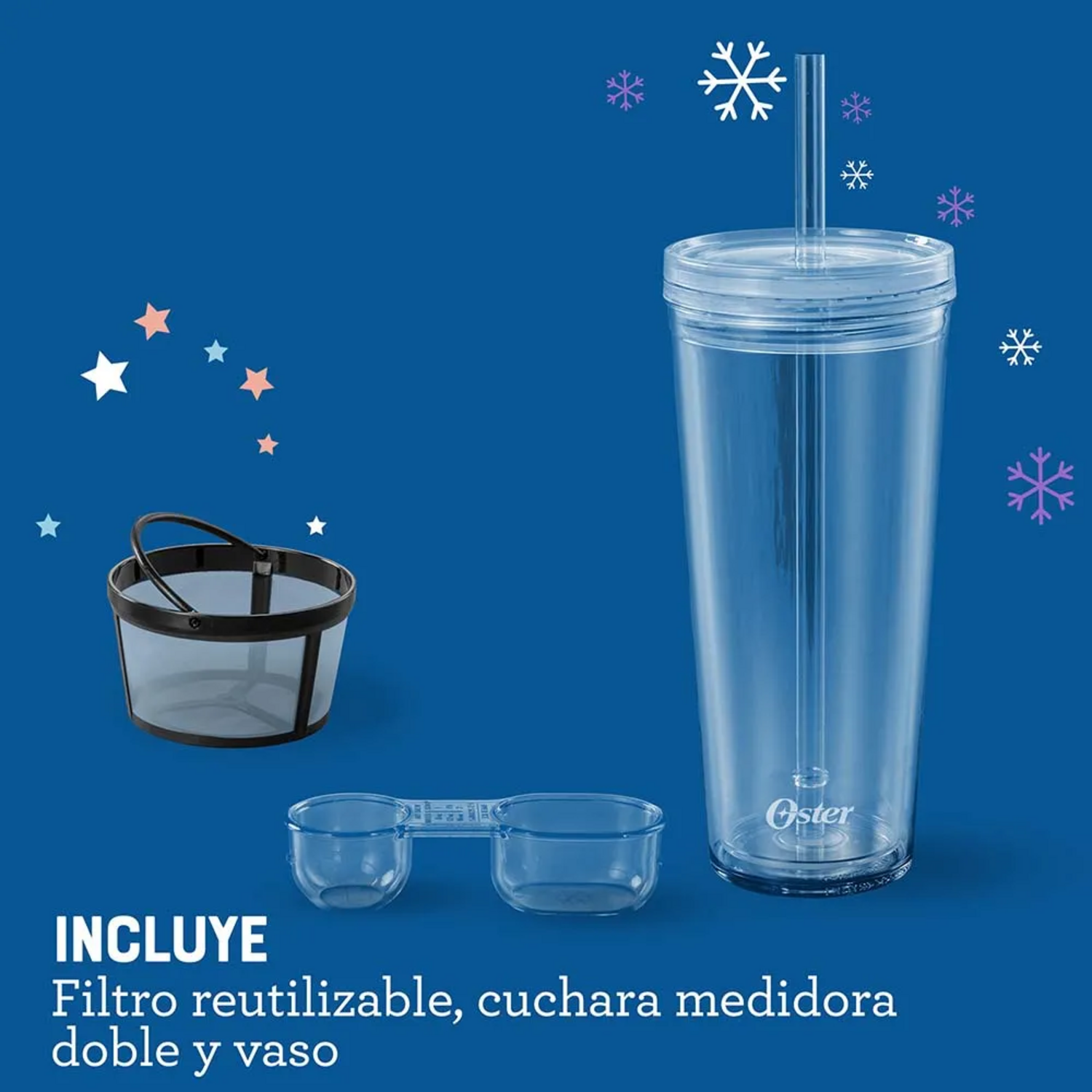 Cafetera Oster Frappe y Licuadora 3 Funciones 2186201