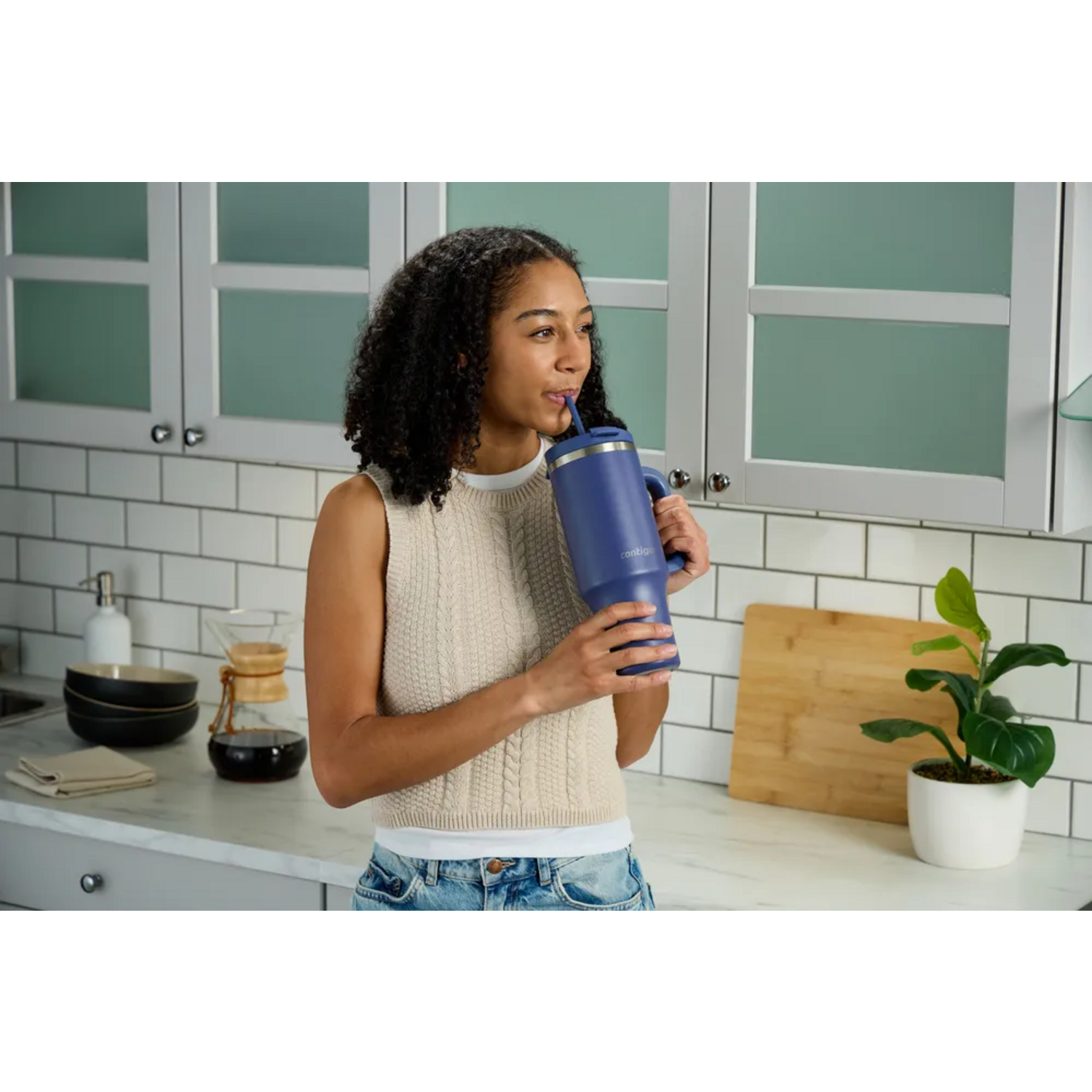 Vaso Tumbler Contigo Streeterville 1182 ml Frio Azul Contigo New Horizons Chile New Horizons NHT.cl