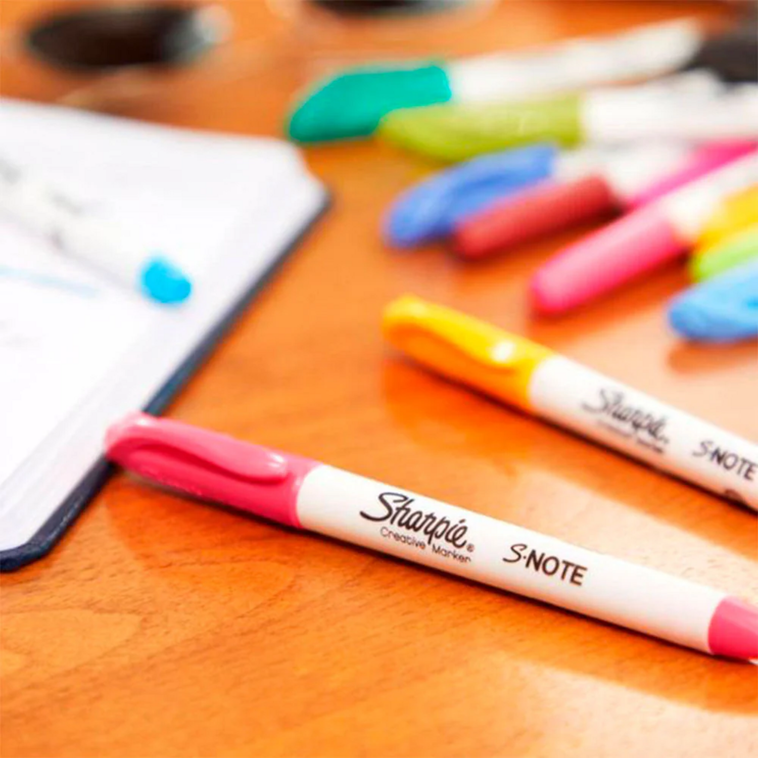 Set 24 Destacadores Sharpie S-Note Punta Cincel Pastel