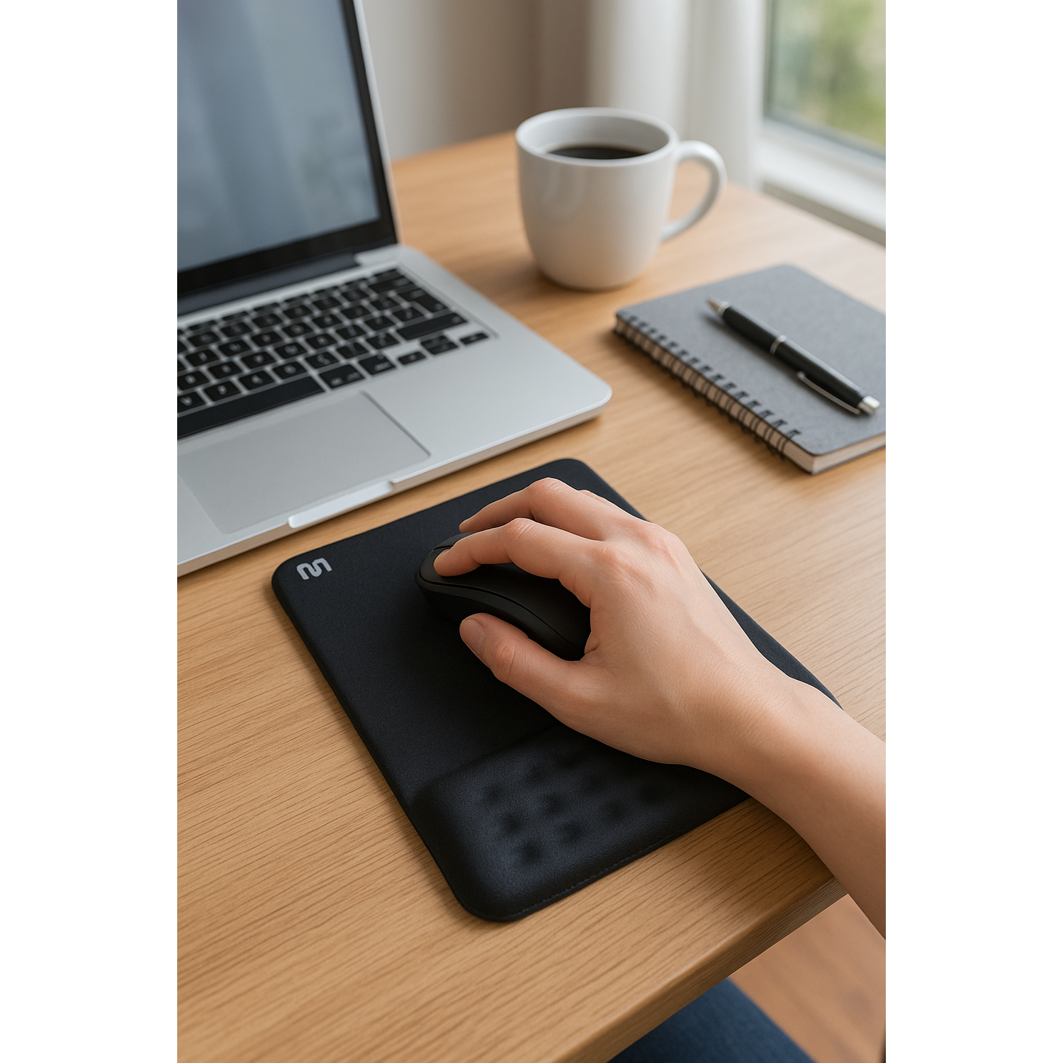 Mouse Pad Con Apoya Muñecas Gel Multilaser AC365 Multilaser New Horizons Chile New Horizons NHT.cl