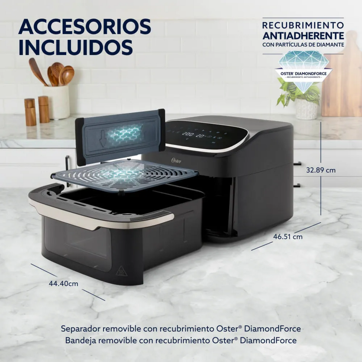 Freidora Air Fryer Oster UltraCrisp XL 10L Ventana 1700W