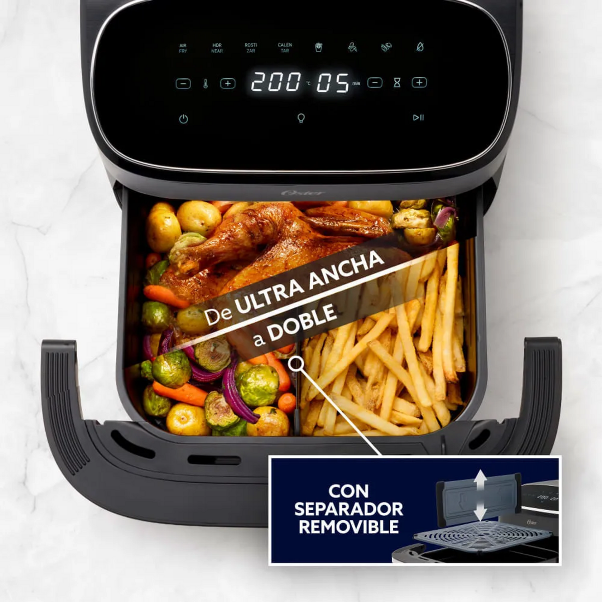 Freidora Air Fryer Oster UltraCrisp XL 10L Ventana 1700W