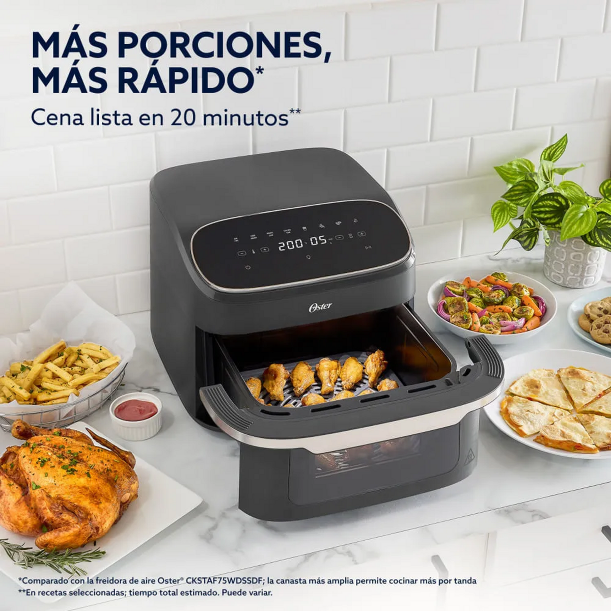 Freidora Air Fryer Oster UltraCrisp XL 10L Ventana 1700W