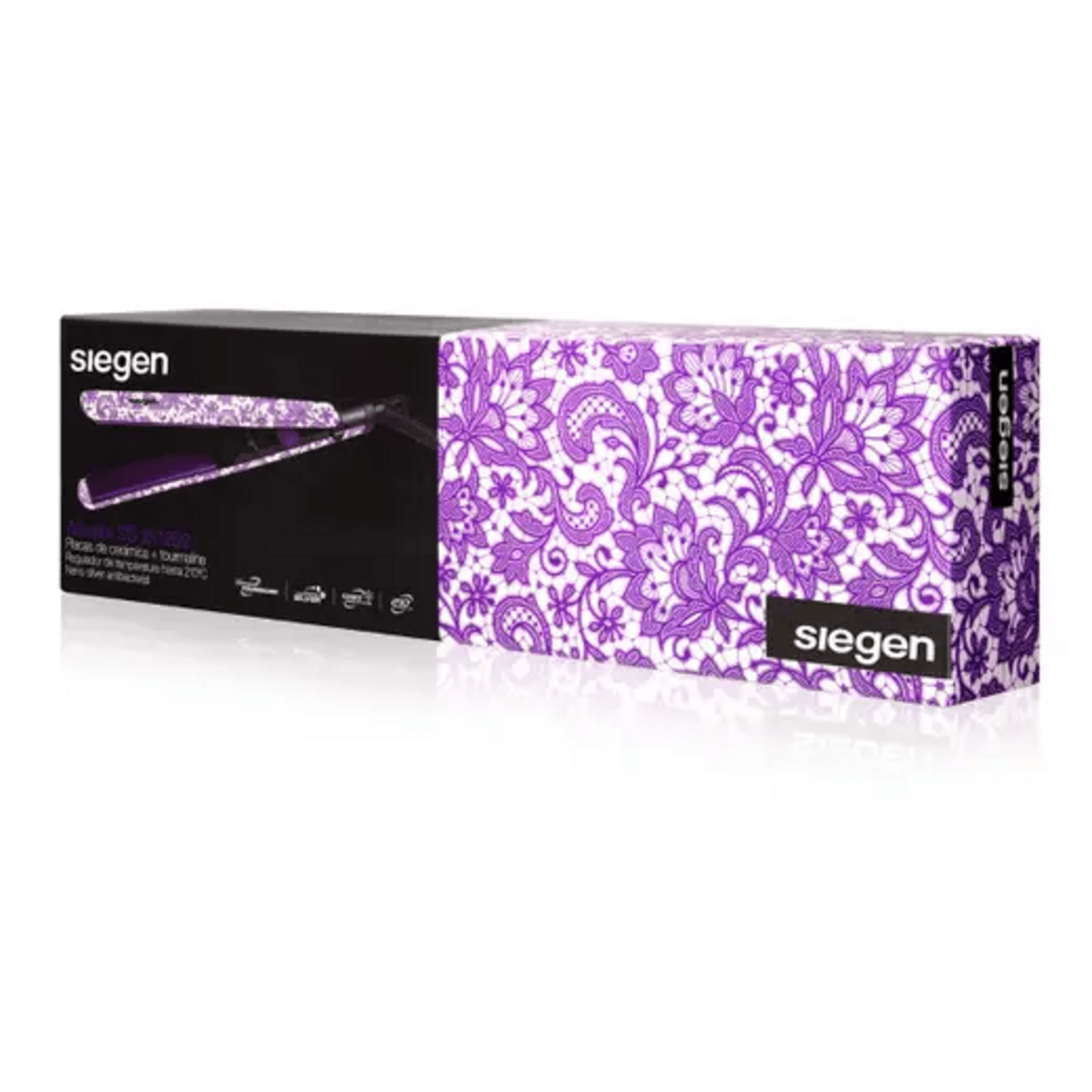 Plancha Alisador Siegen SG-3512D2 Ceramica Tourmalina Flores