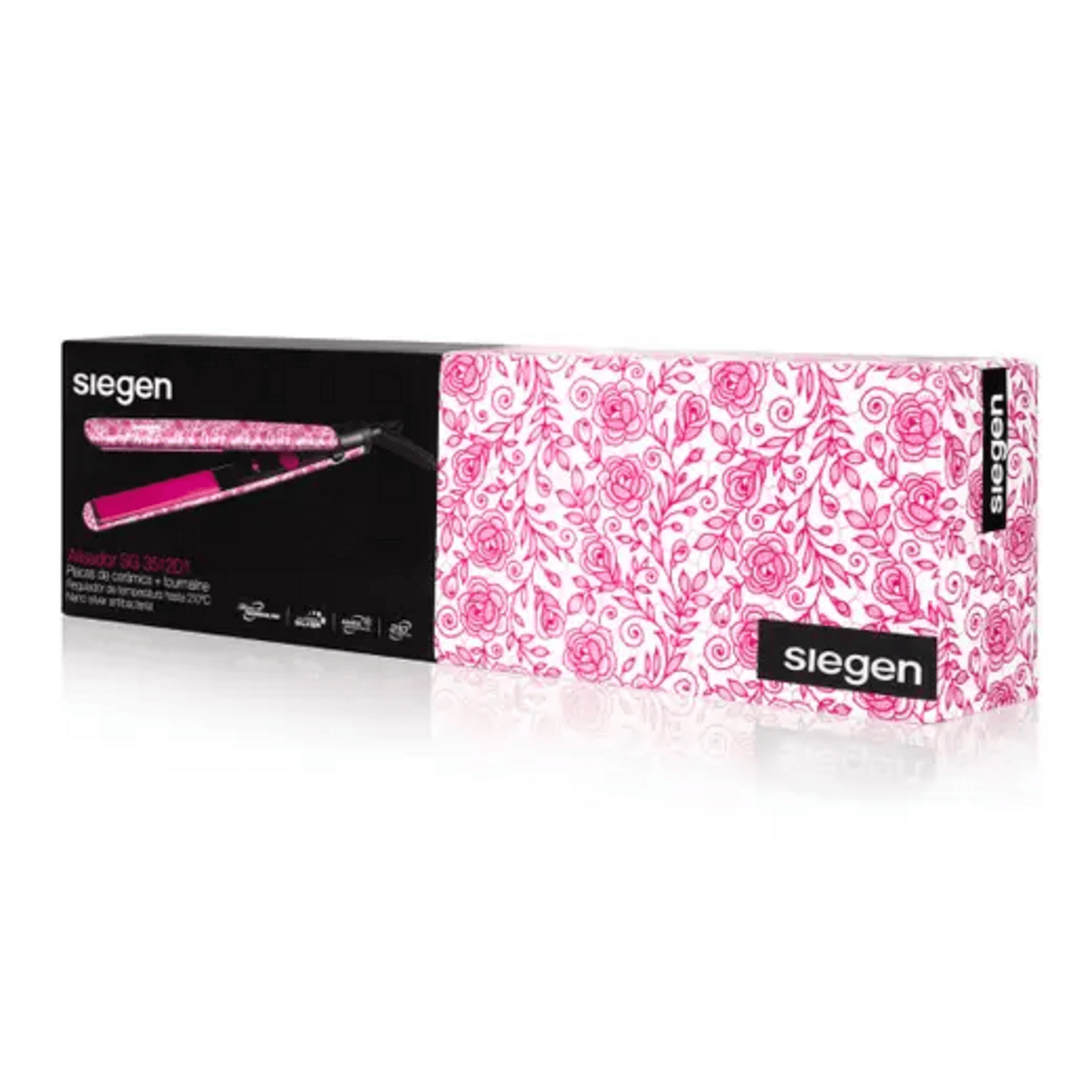 Plancha Alisador Siegen SG-3512D1 Ceramica Tourmalina Diseno