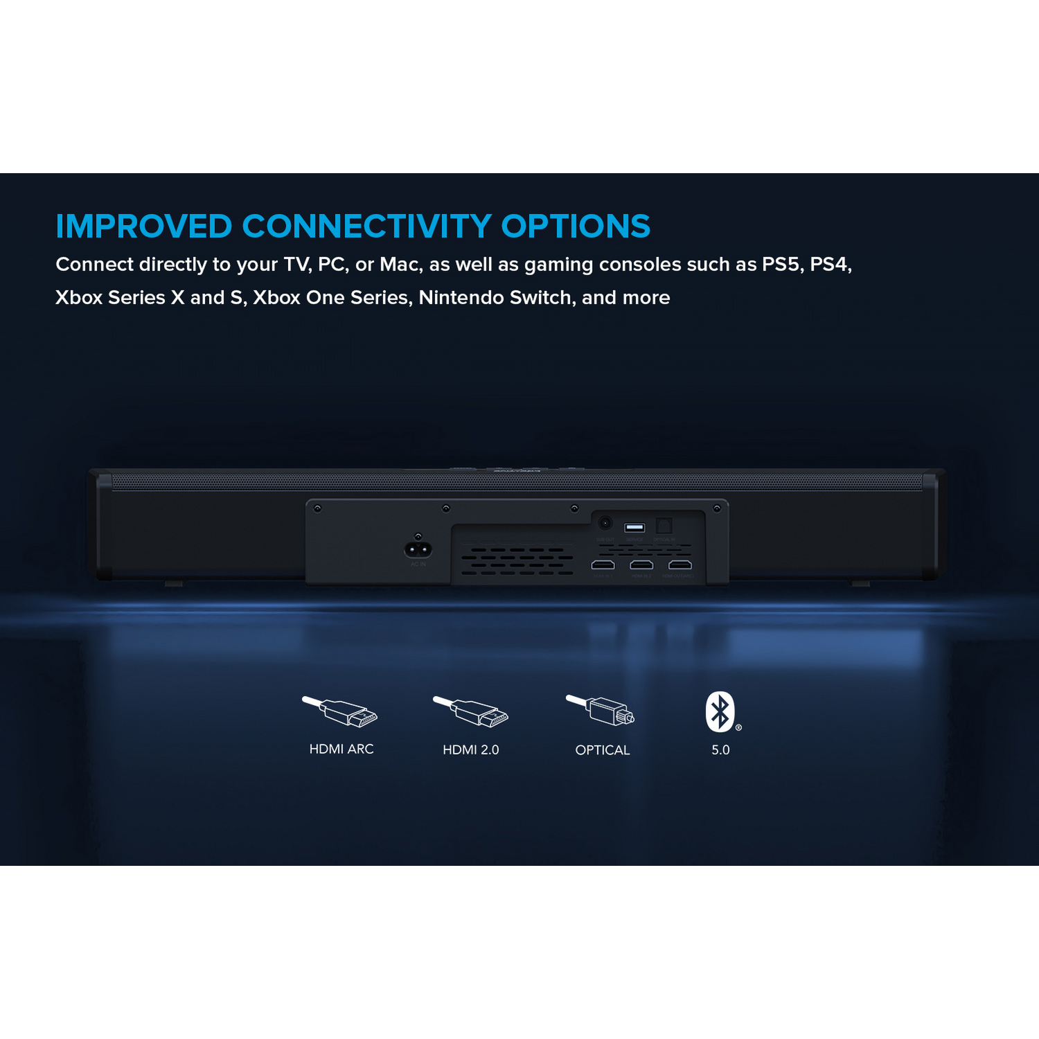 Barra de Sonido Creative Stage 360 SW Dolby Atmos Creative New Horizons Chile New Horizons NHT.cl