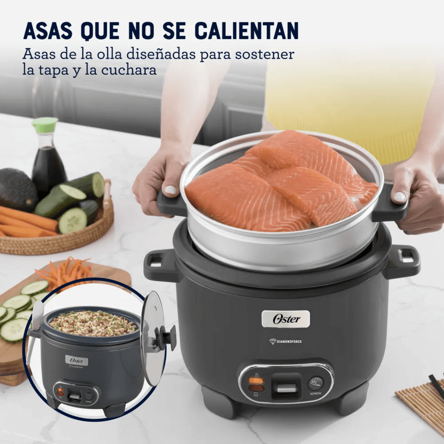 Arrocera Oster 10 Tazas Sofrito y Vaporera Mod 2212407 Oster New Horizons Chile New Horizons NHT.cl