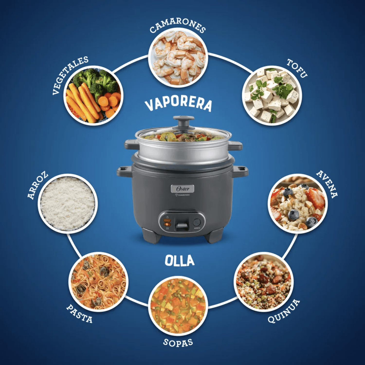 Arrocera Oster 10 Tazas Sofrito y Vaporera Mod 2212407 Oster New Horizons Chile New Horizons NHT.cl