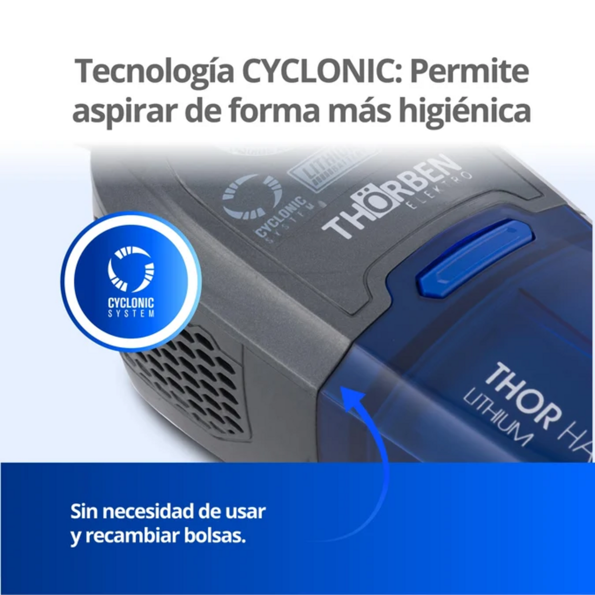 Aspiradora Inalámbrica Thorben Handy Lithium 14.8V Portátil