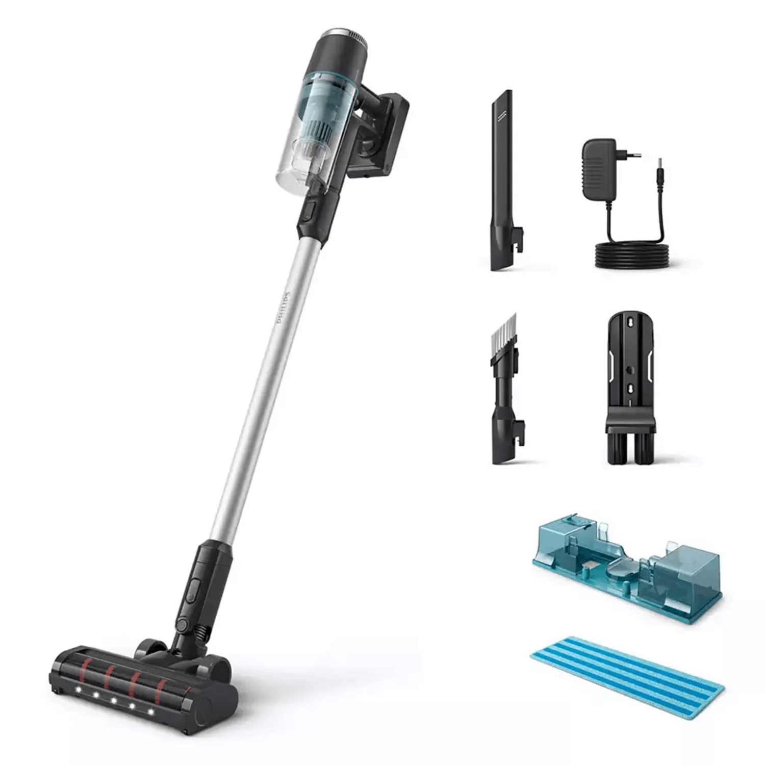 Aspiradora Vertical Philips XC3133 Inalámbrica Trapea Luz