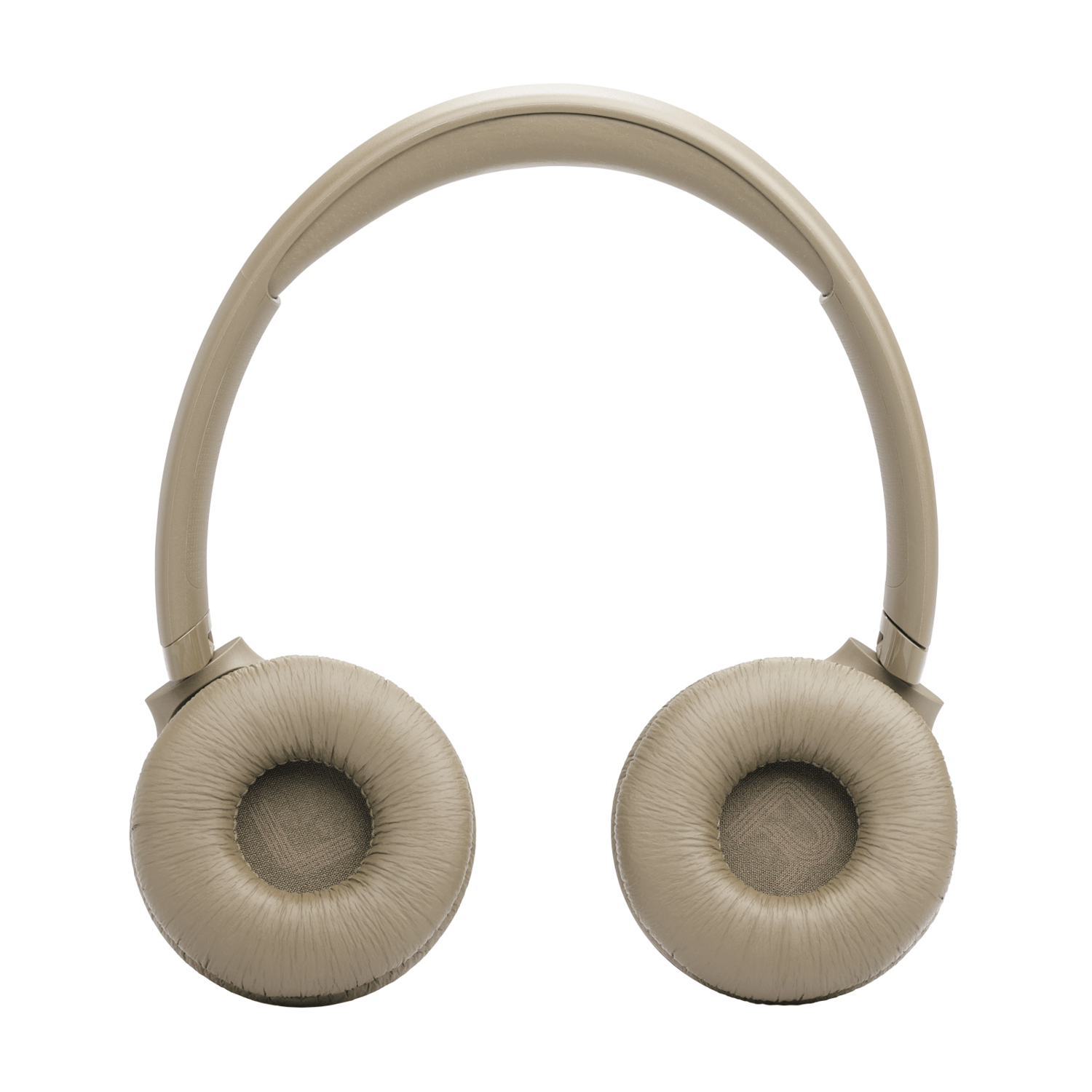 Audífonos bluetooth JBL Tune 530BT en color beige, diseño on-ear, ideal para música y llamadas.