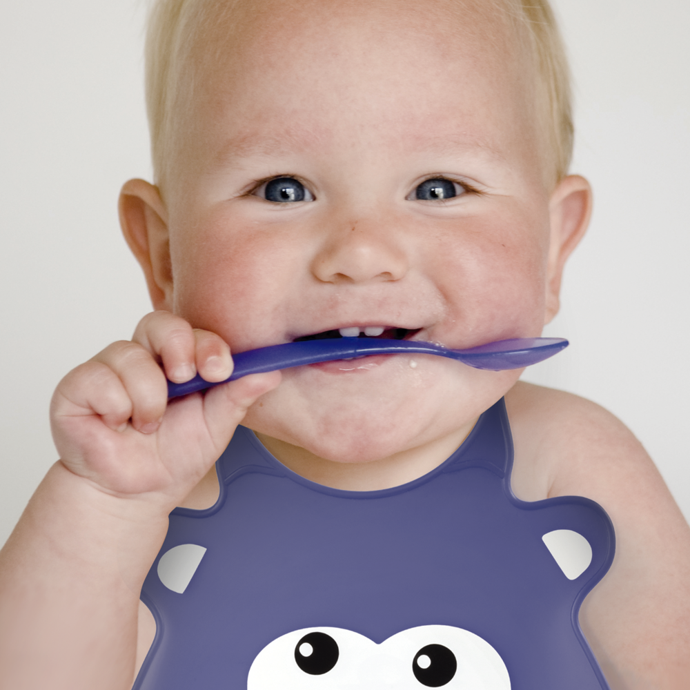 Babero de Silicona Multikids Baby Hipopotamo BB044 Multikids Baby New Horizons Chile New Horizons NHT.cl