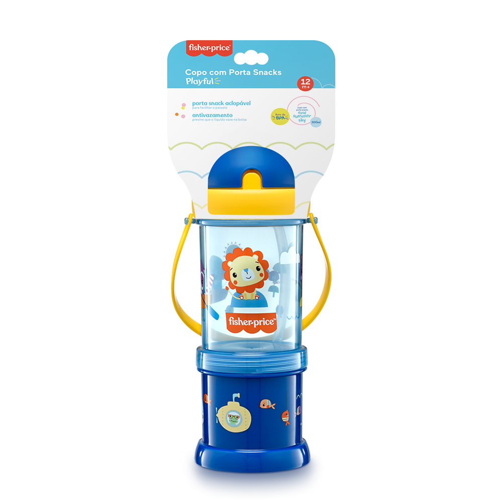 Vaso Porta Snack Fisher Price Playfyl Az Summer Sky BB1012 Fisher Price New Horizons Chile New Horizons NHT.cl