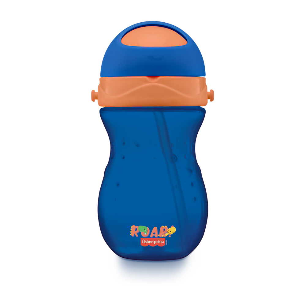 Vaso Bombilla Fisher Price Playful 360 ml Azul BB1018