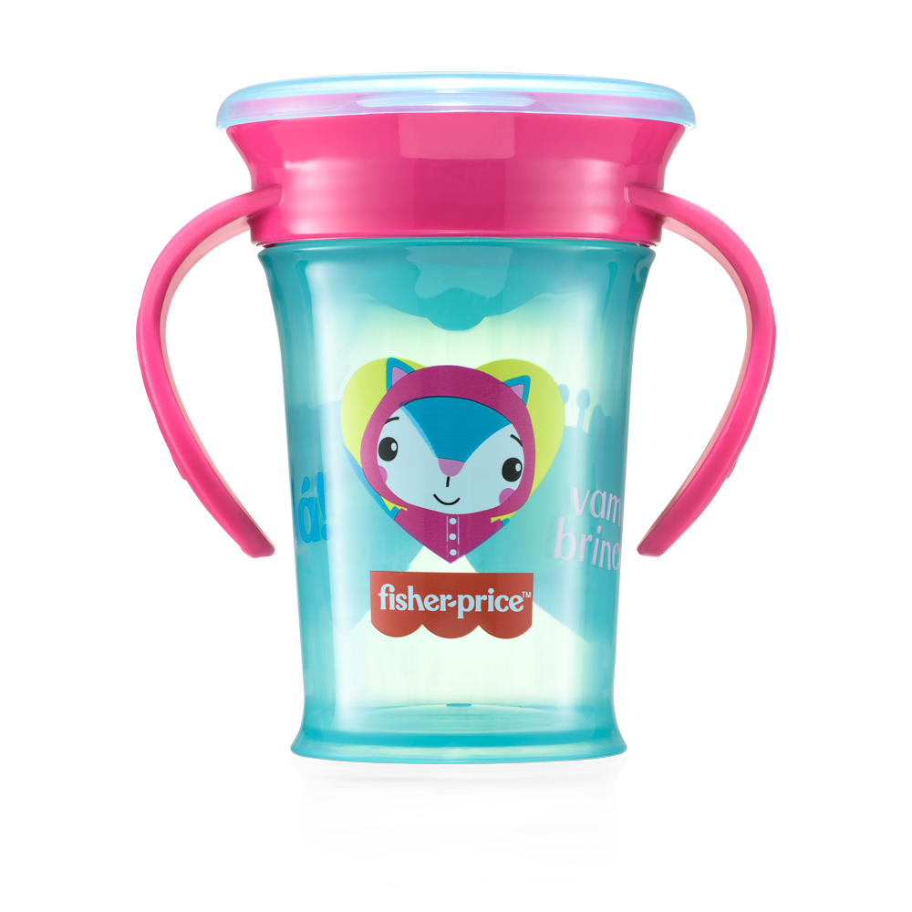 Vaso de Entrena Fisher Price First Moments Rosa Candy BB1021 Fisher Price New Horizons Chile New Horizons NHT.cl