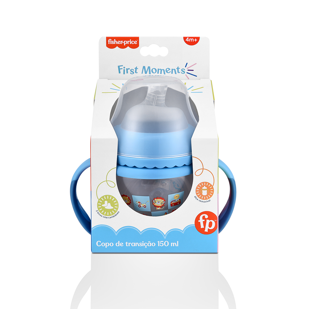 Vaso de Entrena Fisher Price First Moments Az 150 Ml BB1055