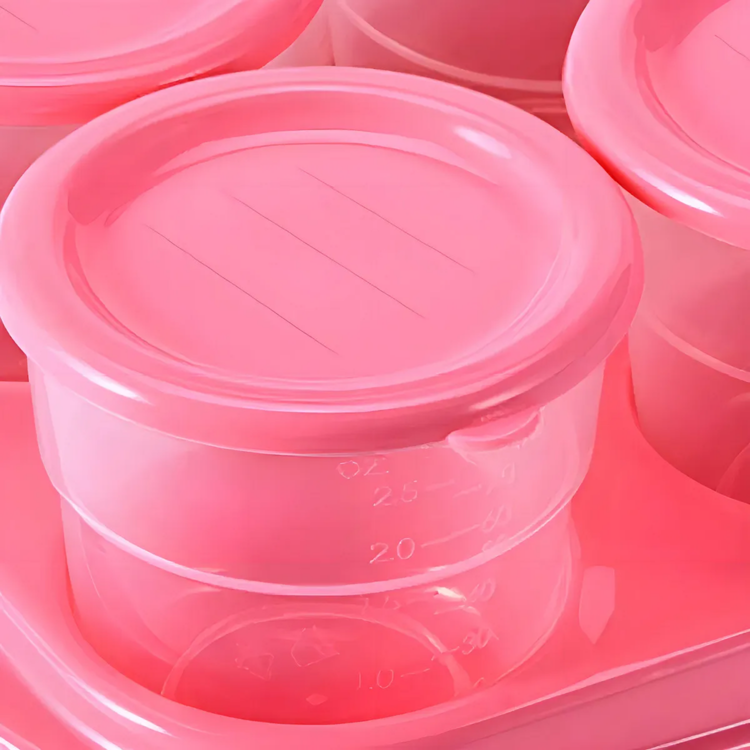 Potes para Congelar Papilla Bandeja 8 Fisher Price Rosado