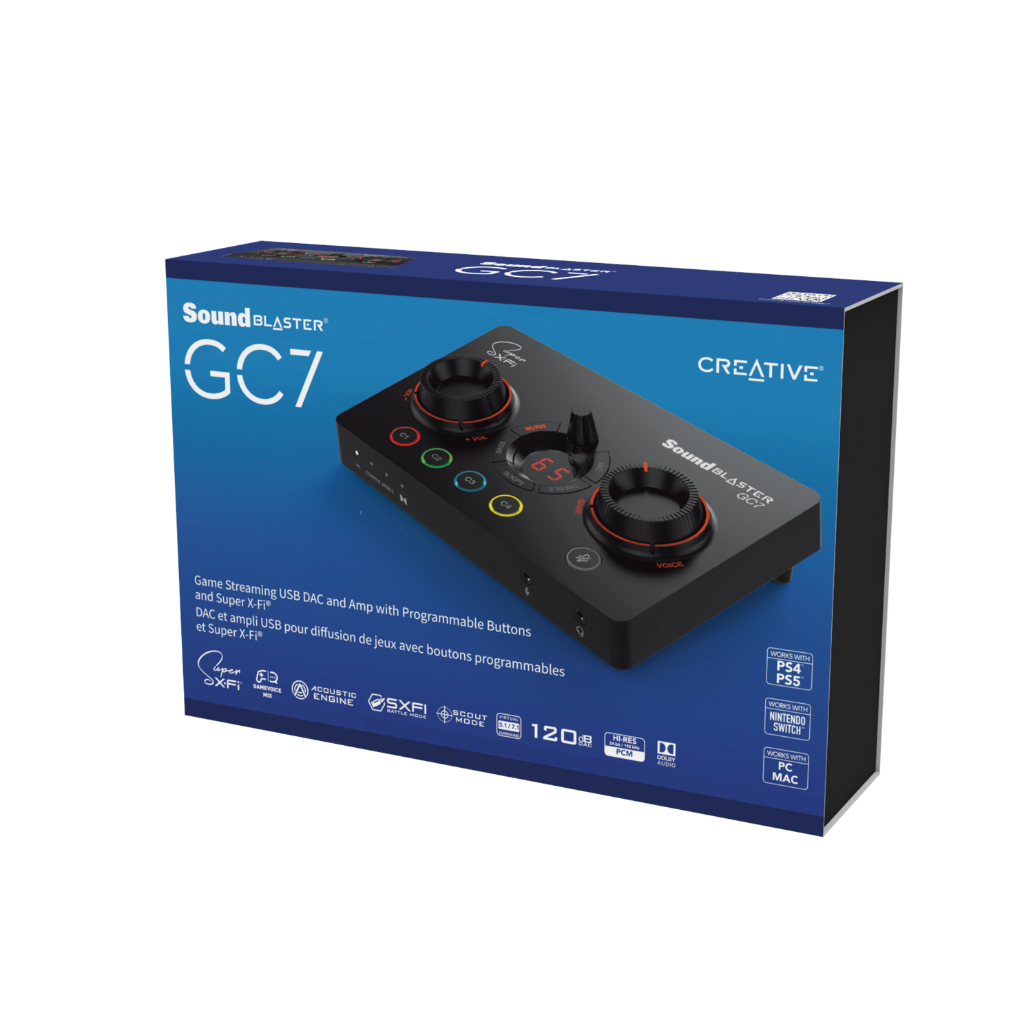 Tarjeta de Sonido Dac USB Creative Sound Blaster GC7 Creative New Horizons Chile New Horizons NHT.cl