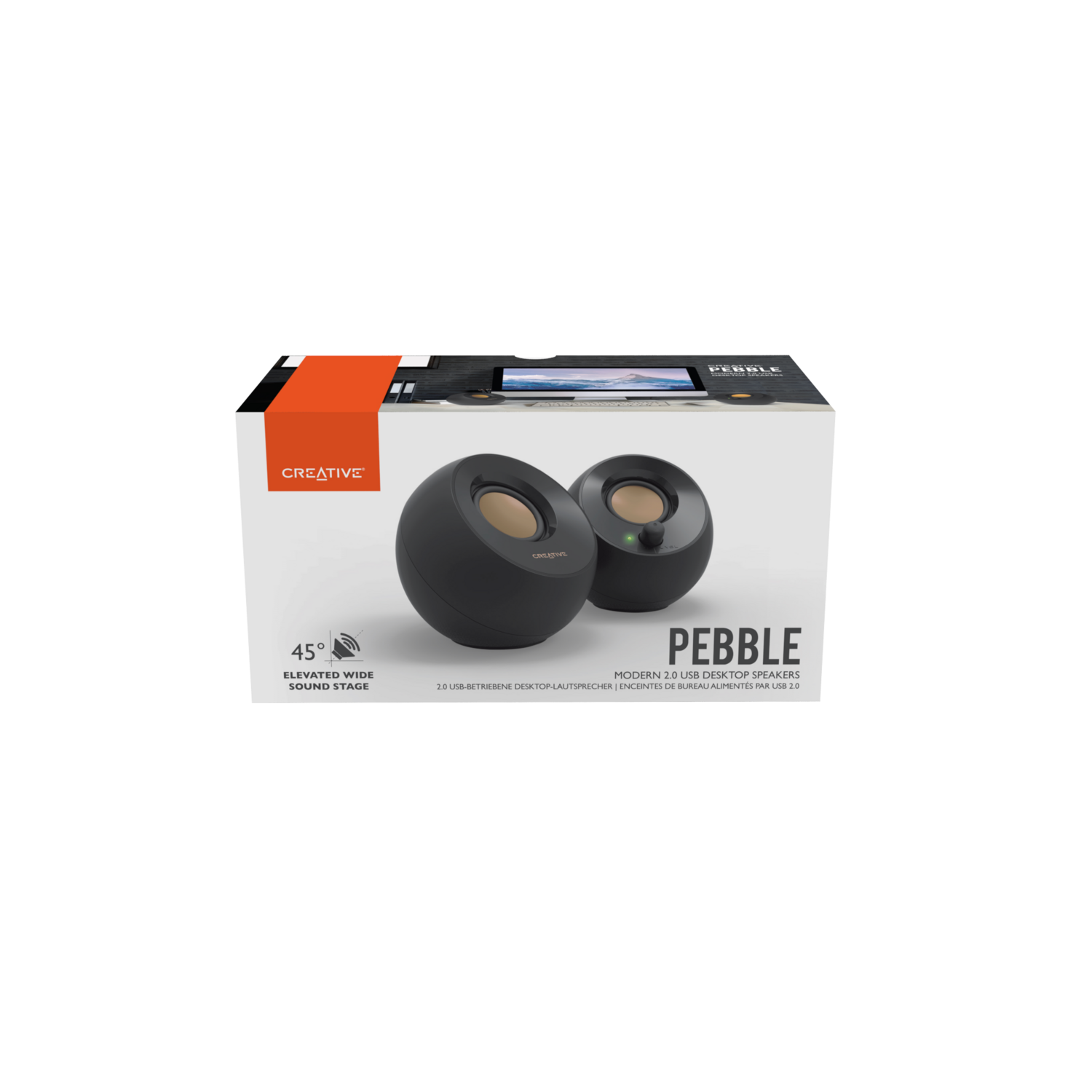 Parlante Creative Pebble Negro Creative New Horizons Chile New Horizons NHT.cl