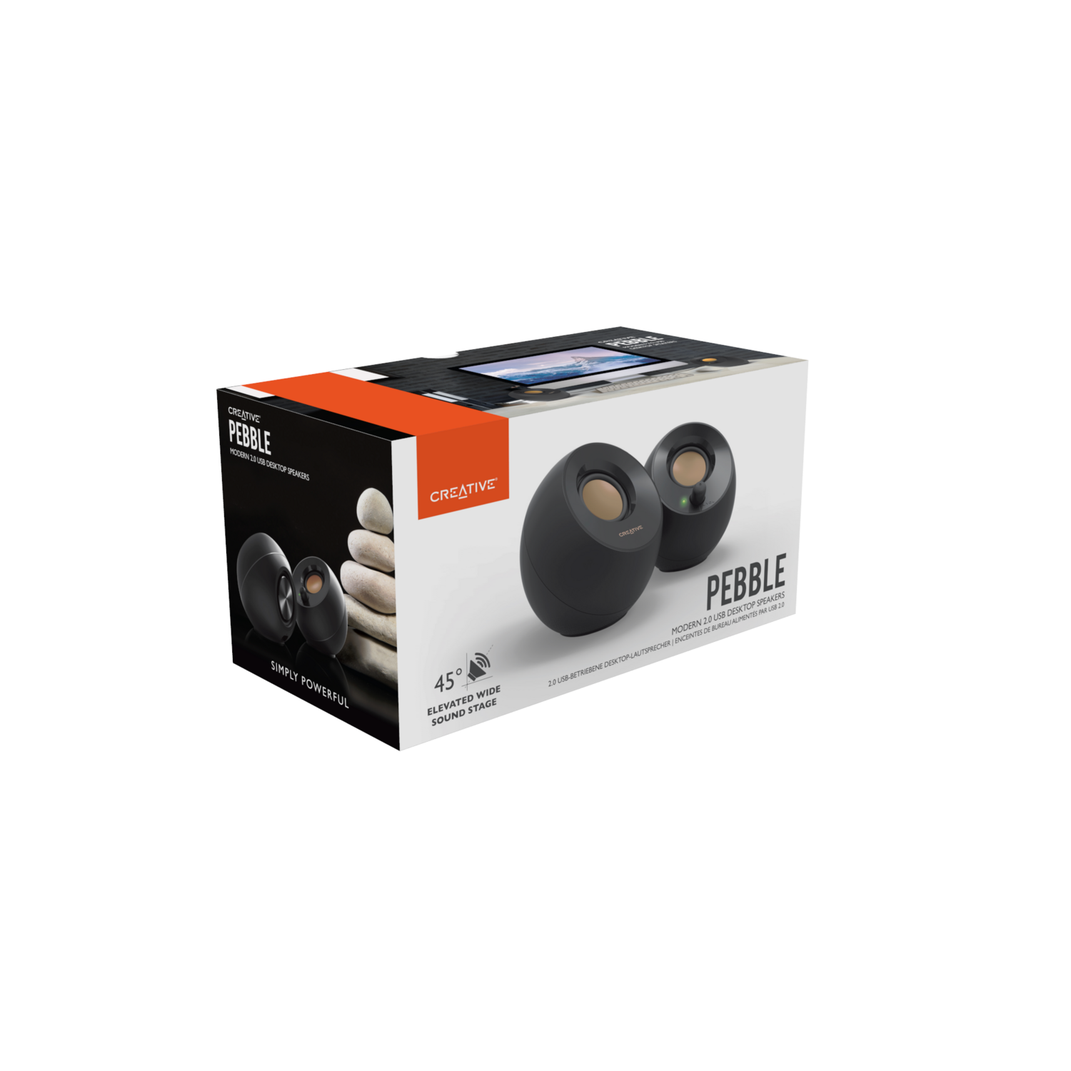 Parlante Creative Pebble Negro Creative New Horizons Chile New Horizons NHT.cl