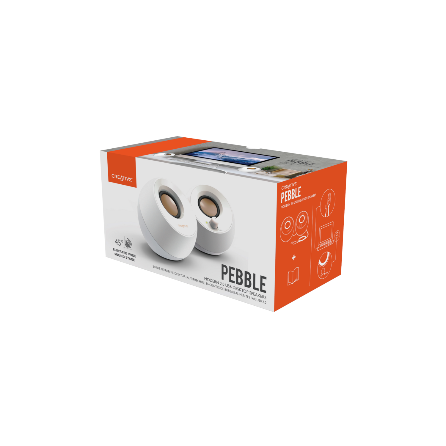 Parlante Creative Pebble Blanco Creative New Horizons Chile New Horizons NHT.cl