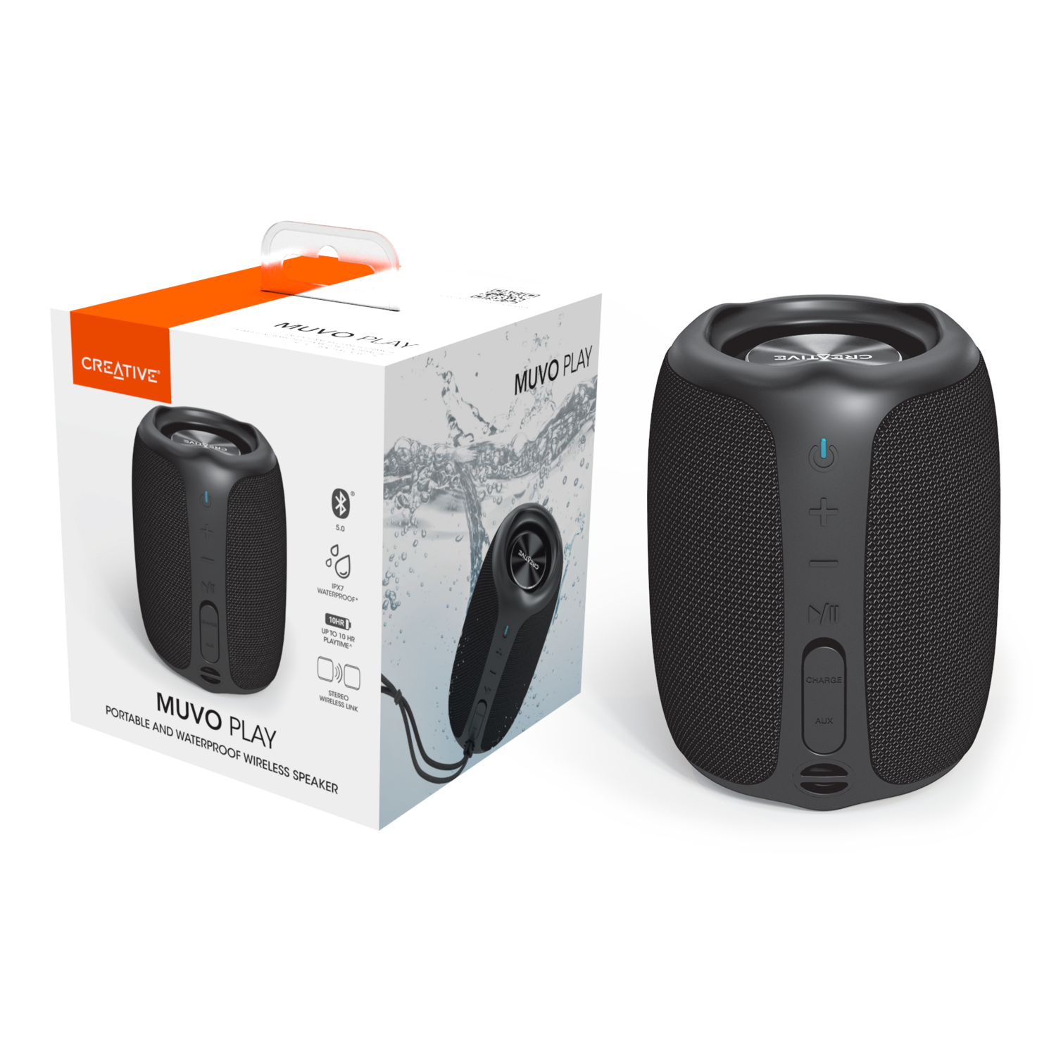 Parlante Portatil Creative Muvo Play Negro Creative New Horizons Chile New Horizons NHT.cl