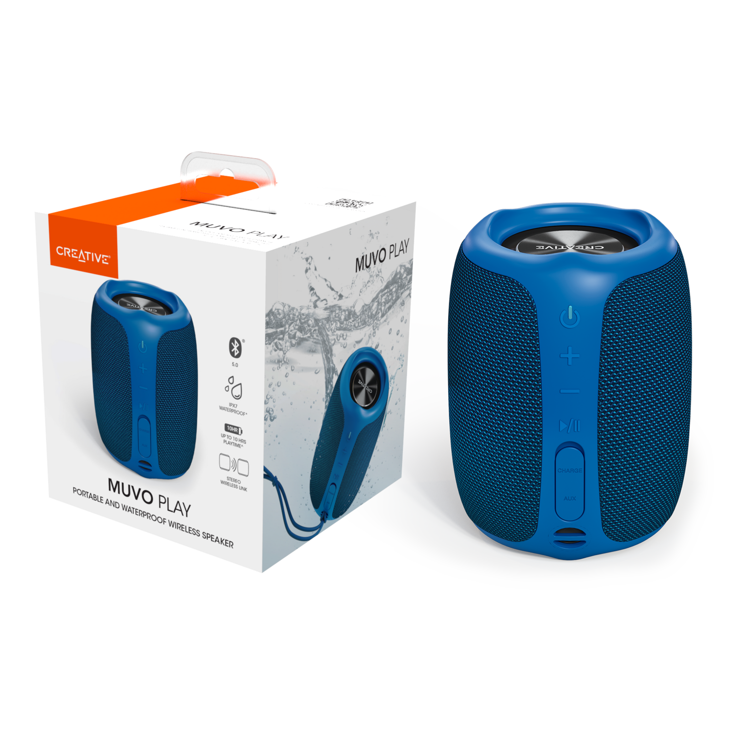 Parlante Portatil Creative Muvo Play Azul Creative New Horizons Chile New Horizons NHT.cl