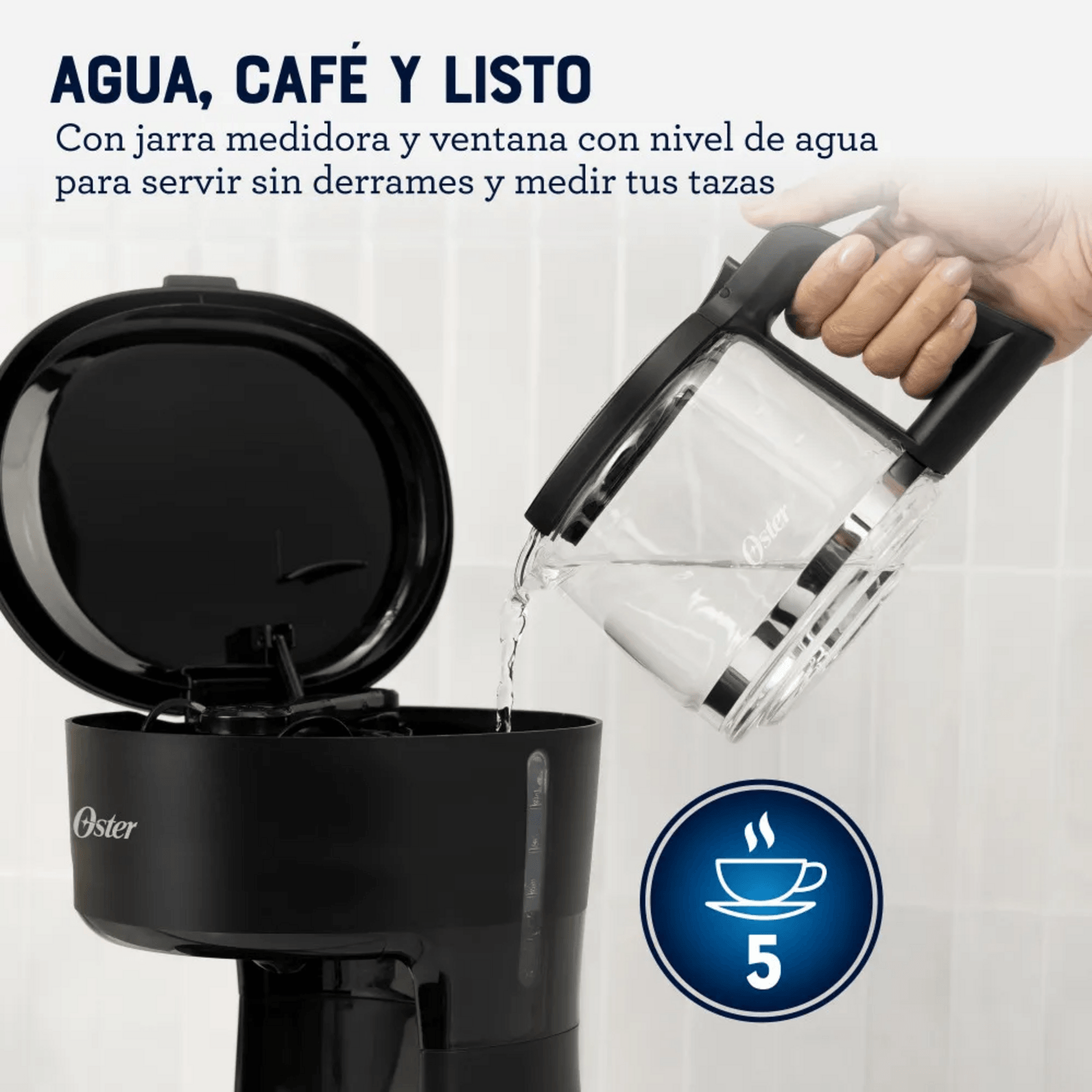Cafetera Oster 5 Tazas Nuevo Modelo 2217208 Oster New Horizons Chile New Horizons NHT.cl
