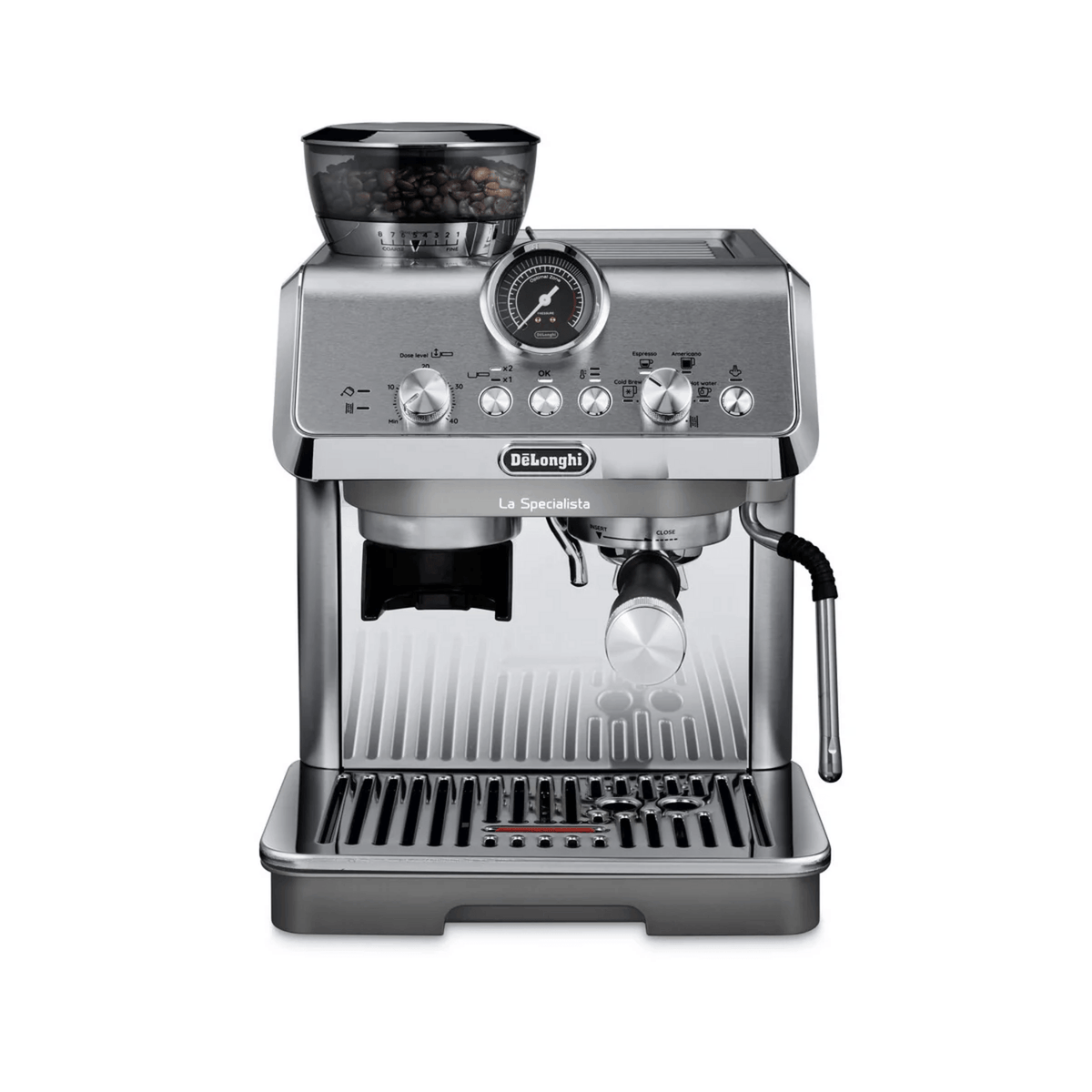 Cafetera DeLonghi Specialista Arte Evo Cold Brew Café 250g, diseño moderno y funcional, ideal para baristas en casa.