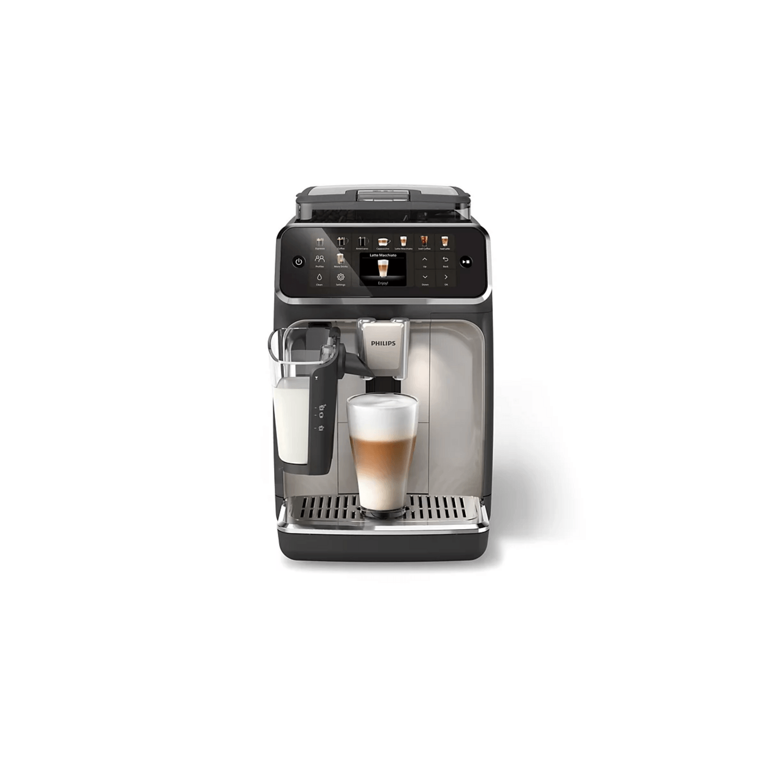 Cafetera Philips Superautomática EP5547 LatteGo 20 Bebidas