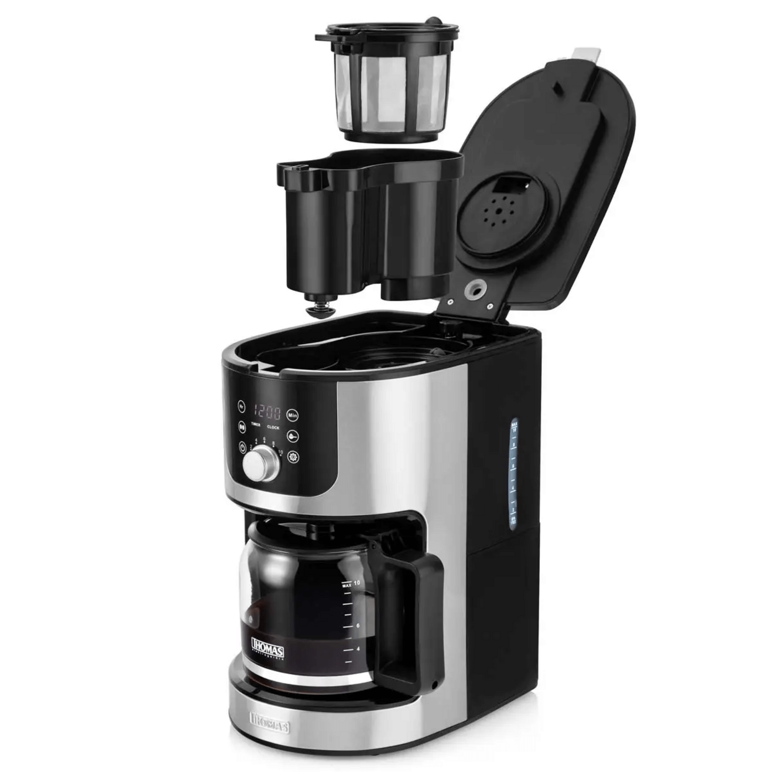 Cafetera 10 Tazas Molinillo Thomas TH-145DMI Mantiene Calor