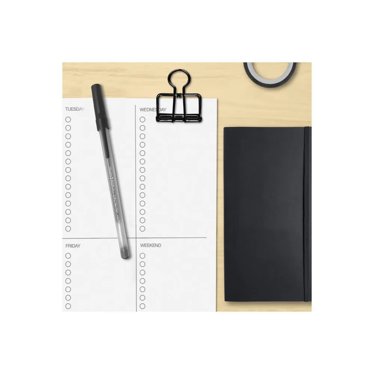 Caja 60 Bolígrafos PaperMate Económico Kilométrico Negro