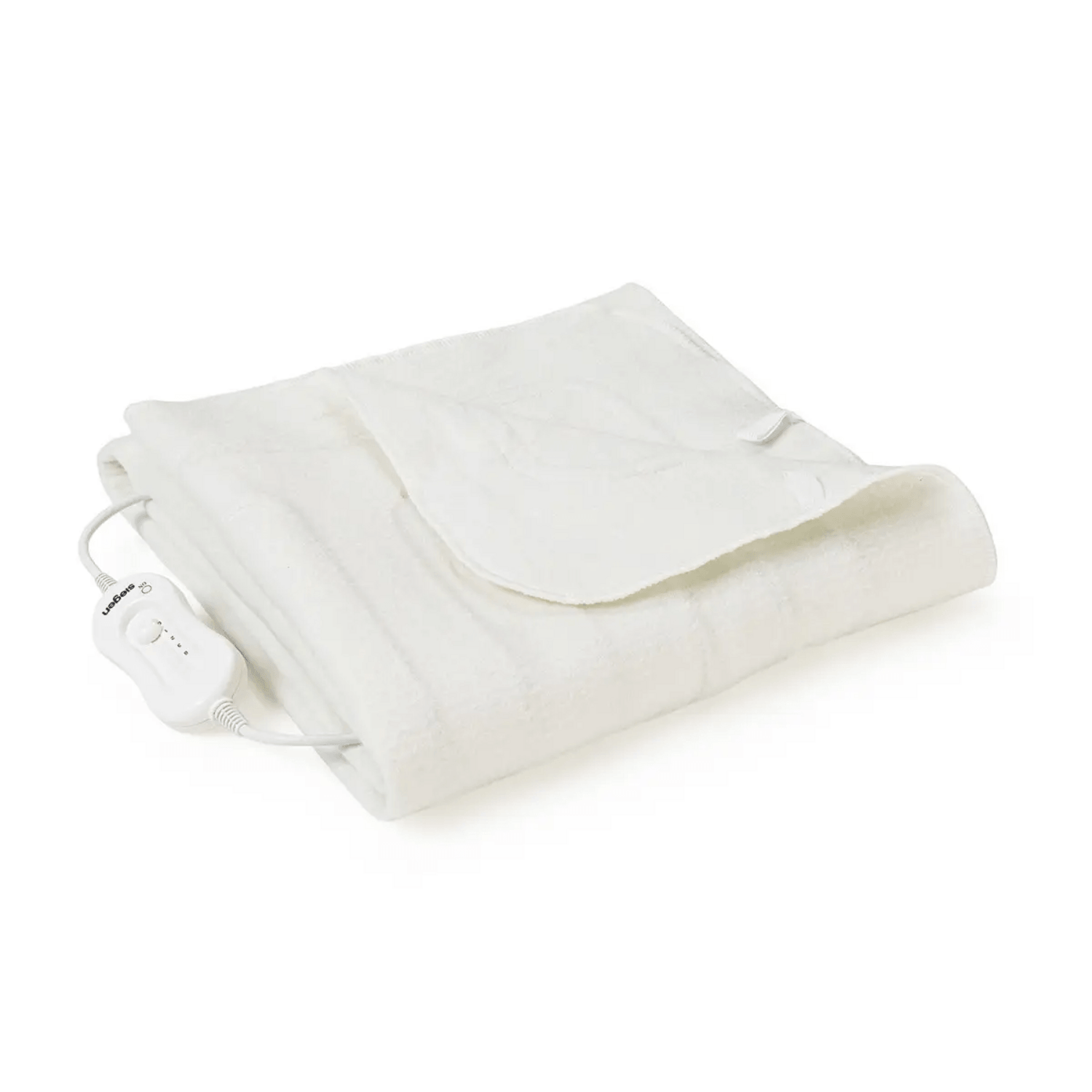 Calienta Cama Siegen 1 Plaza 60 W Lavable 3 Temp SG-5010 en color blanco, con control de temperatura.