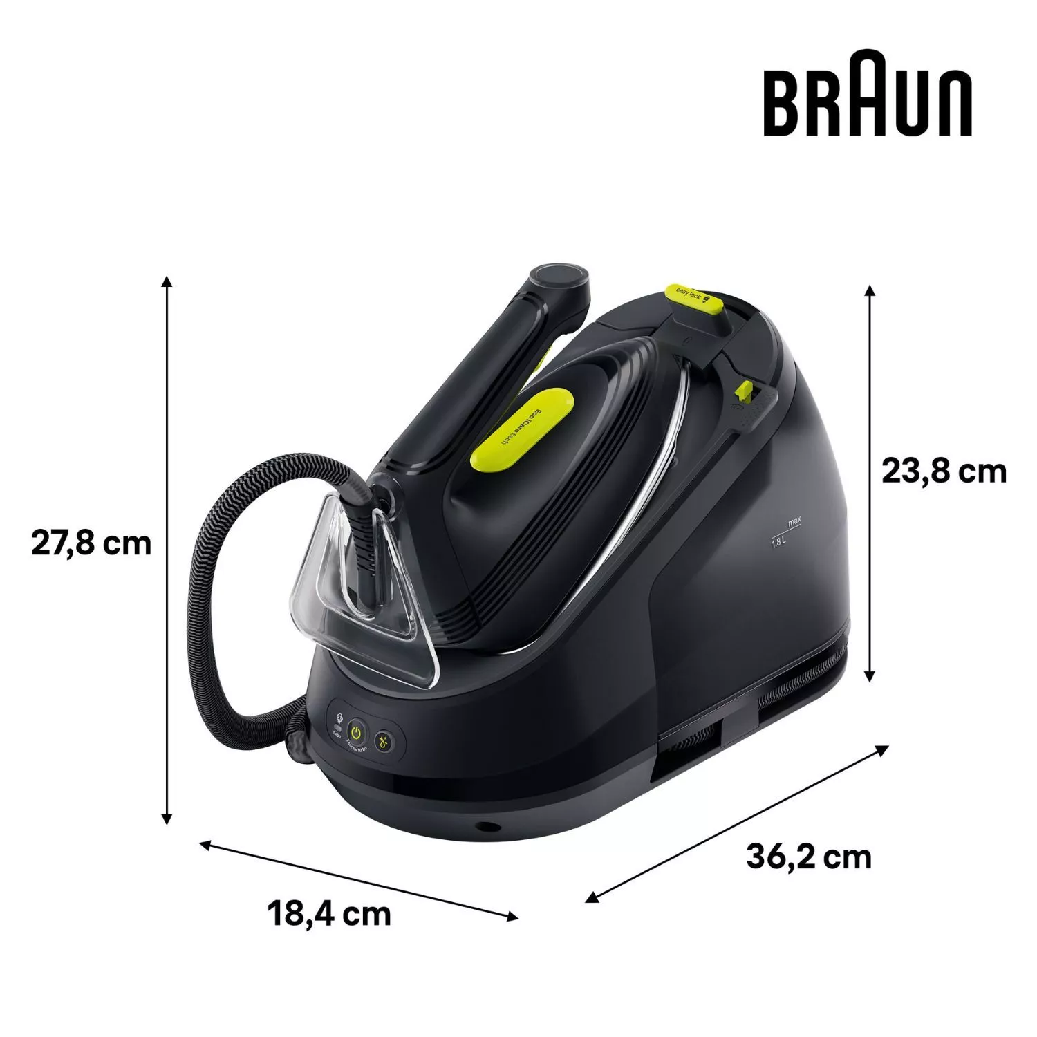 Centro de Planchado Braun CareStyle 3 Pro 7,5 Bar 500g min