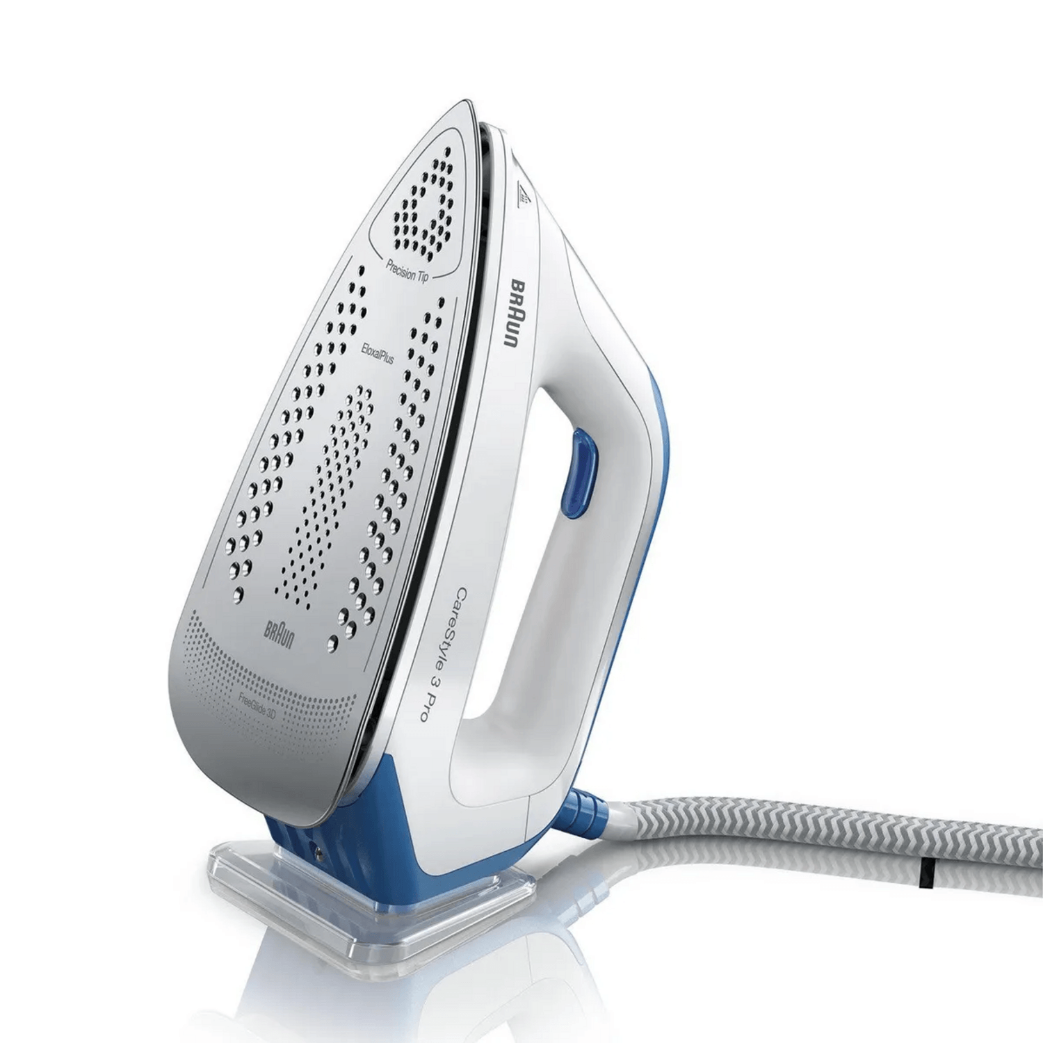Centro de planchado Braun CareStyle 3 Pro con diseño ergonómico y tecnología de vapor avanzada.