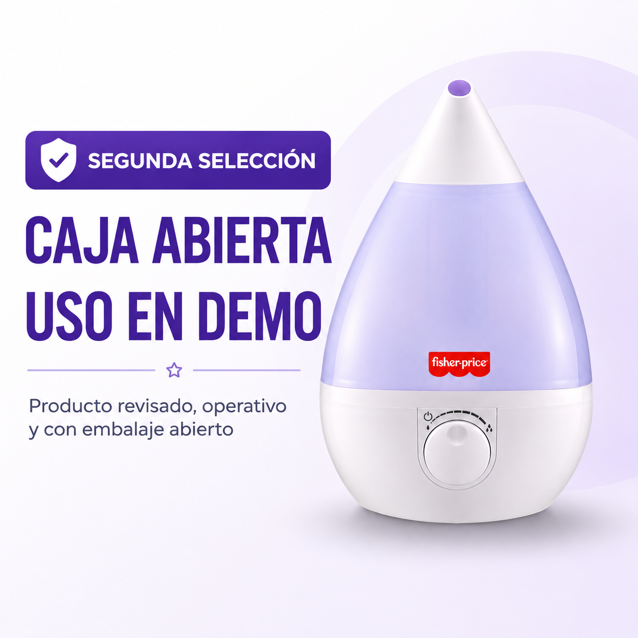 Humidificador de Aire Fisher Price 3,4 L Caja Abierta Demo