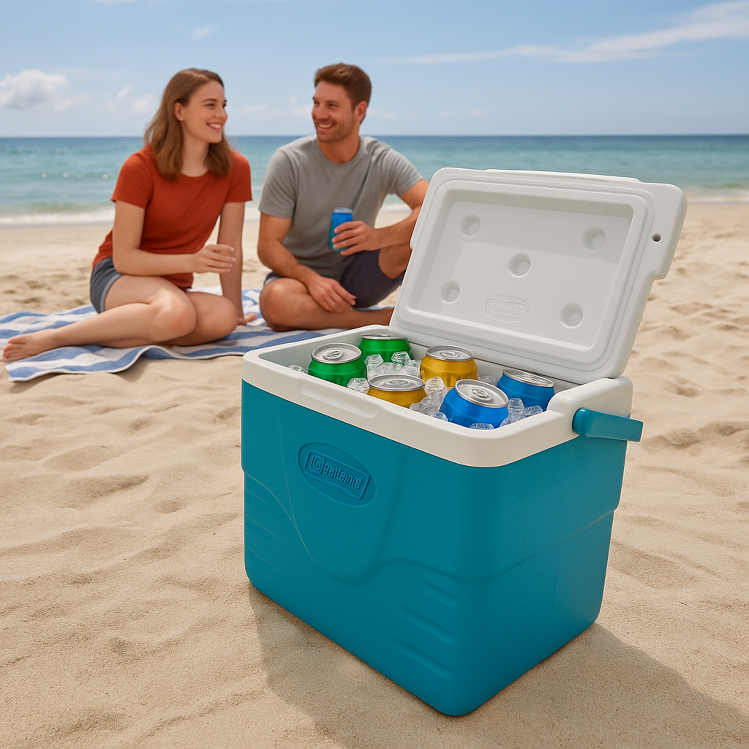 Cooler Coleman Chiller 9 Latas Templock 8,5 Litros Azul