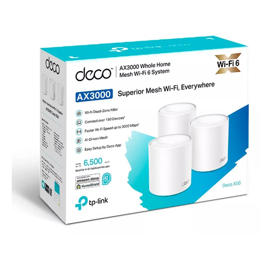 Sistema Tp-Link Mesh Deco X50 WiFi 6 AX3000 (3 pack) TP-Link New Horizons Chile New Horizons NHT.cl