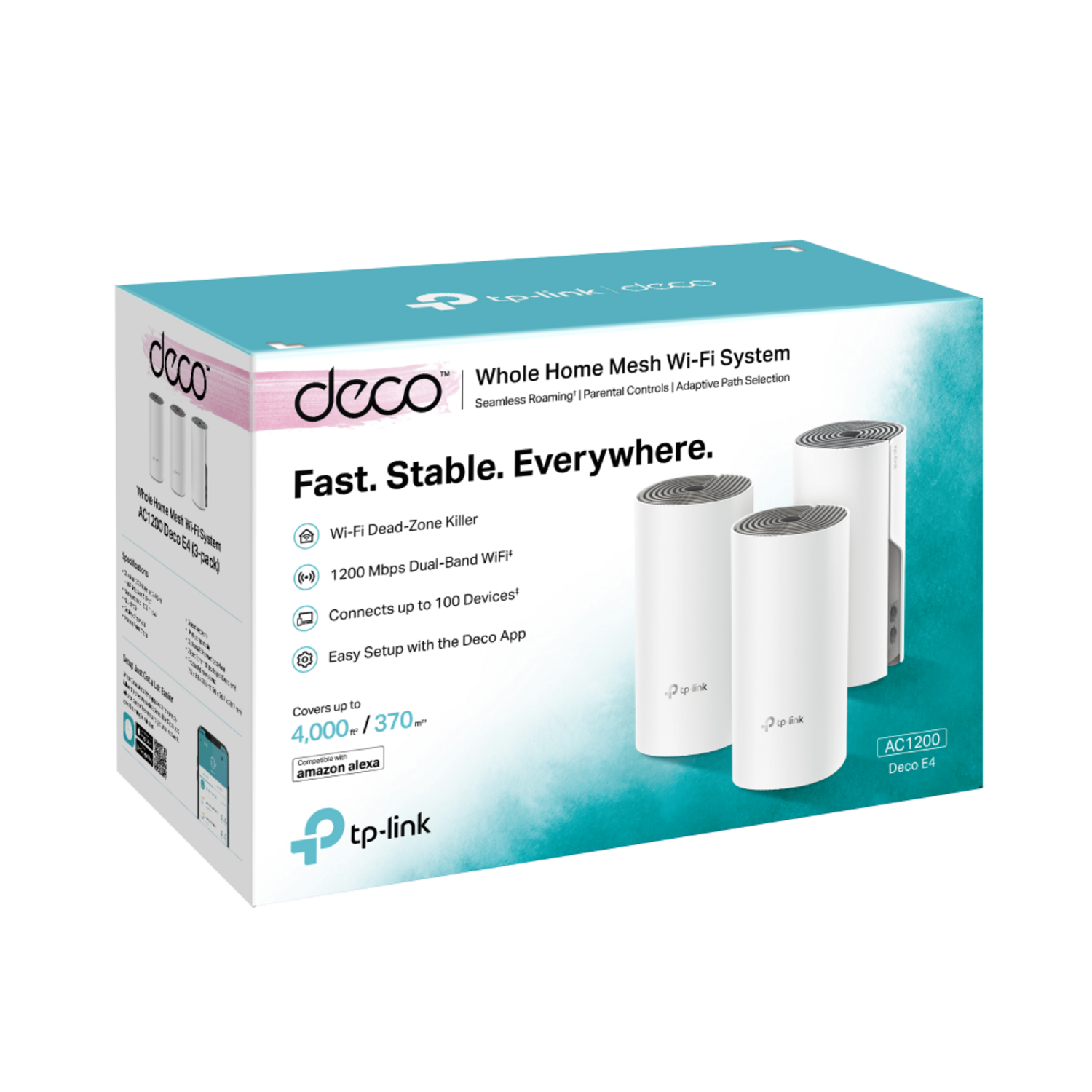 Sistema Wifi Mesh Full Cobertura Tp-link Deco E4 Ac1200 Pack