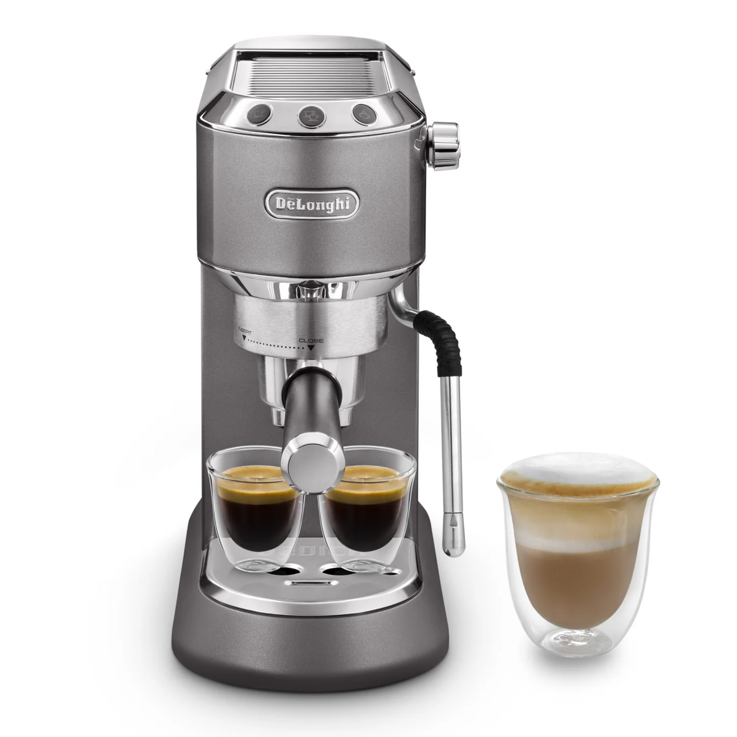 Cafetera DeLonghi Espresso Dedica Arte Gris DeLonghi New Horizons Chile New Horizons NHT.cl