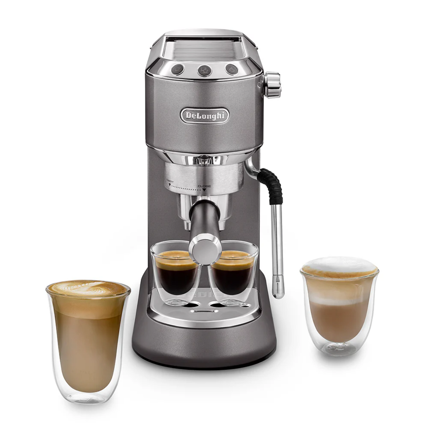 Cafetera DeLonghi Espresso Dedica Arte Gris DeLonghi New Horizons Chile New Horizons NHT.cl